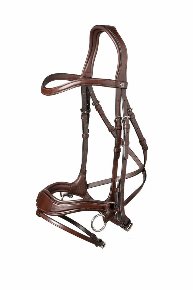 Trust Falsterbo T-motion Hoofdstel Bruin / Zilver / Full