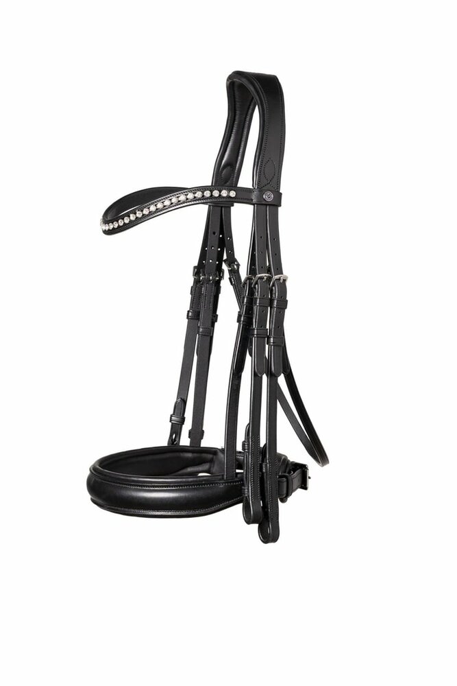 Trust Wellington Stang en Trens Hoofdstel Zwart / Zwart / Full