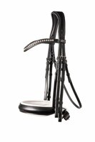 Trust Wellington Stang en Trens Hoofdstel Zwart / Wit / Cob