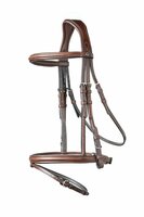 Trust knokke hoofdstel bruin / zilver cob