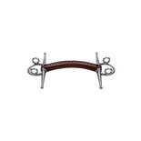 ophaal - kneveltrens leer recht / leather-full cheek gag-straight-20/12,5