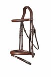 Amsterdam Comb.noseband bridle anatomic Brn/Slvr Full