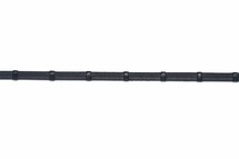 Maastricht 1/2inch Rubber reins 7stops Blk/Slvr Cob