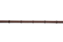 Maastricht 1/2inch Rubber reins 7stops Brn/Gld Cob