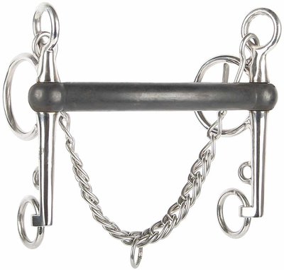 Harry's Horse Pelham bit rubber mondstuk 18mm