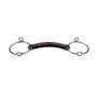 ophaal - watertrens leer recht / leather-loose ring gag-straight-20/13,5