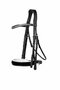 Aachen Large p crank NB double bridle Blk/Slvr/Wht Cob