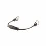 Curbgag rope leather BL Blk/Slvr